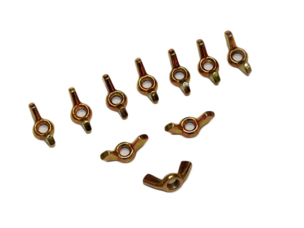 Yellow galvanized M6 wing nut for attaching many covers - Image 2