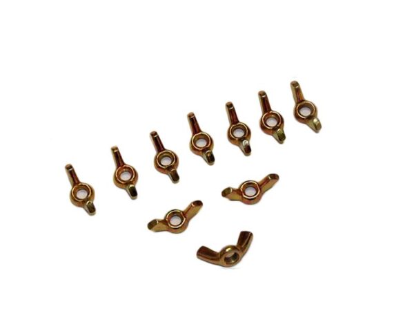 Yellow galvanized M6 wing nut for attaching many covers - Image 3