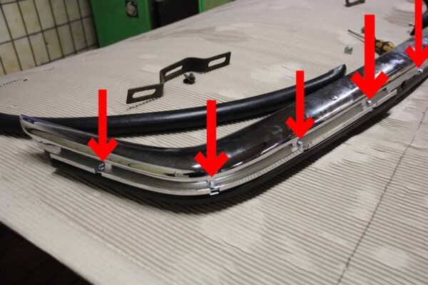 Sheet metal screw for Mercedes R107 bumper - Image 3