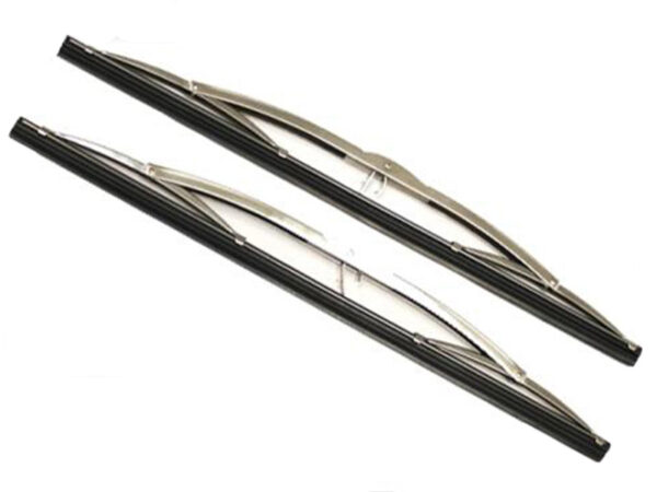 2 stainless steel wiper blades with U-mounting for Setra S6