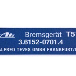 Sticker for brake device T51 for Mercedes classic cars