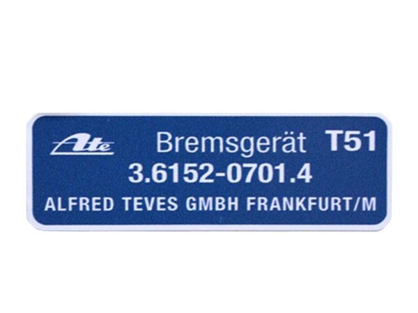 Sticker for brake device T51 for Mercedes classic cars