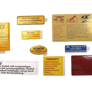 9-piece sticker set for Mercedes W113