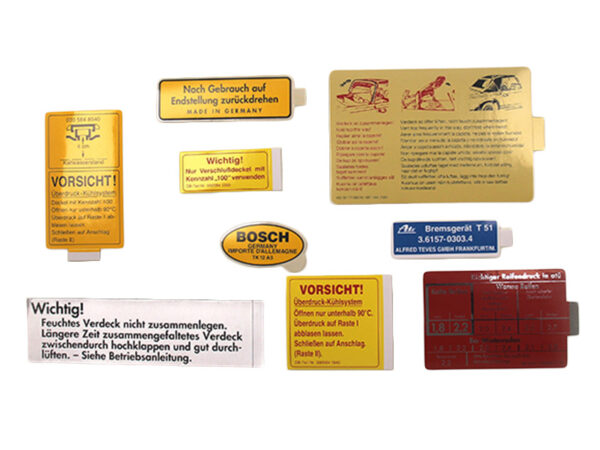 9-piece sticker set for Mercedes W113