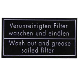 Sticker air filter for Mercedes classic cars