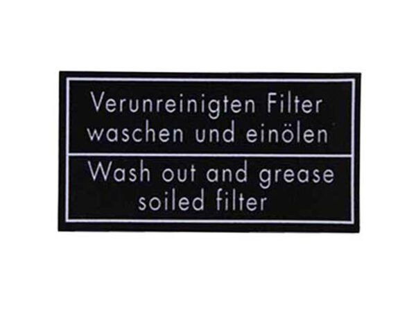 Sticker air filter for Mercedes classic cars