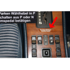 Sticker transparent for Mercedes R129 W124 W126 shift gate