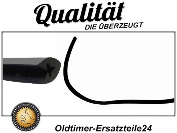 1 meter bumper rubber at the top for Mercedes W116 - Image 2