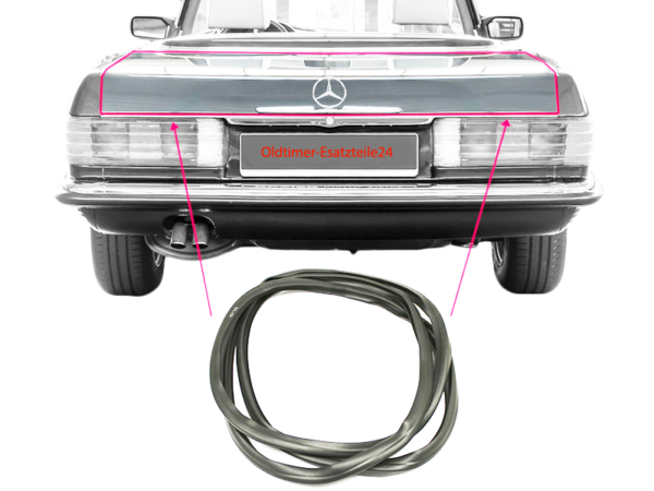 Trunk seal for Mercedes R107 Cabrio
