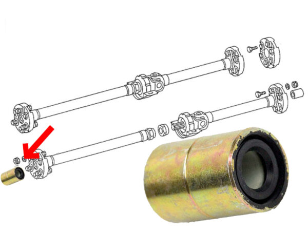 Driveshaft end bushing  for Mercedes R107 W108 111 115 123 126