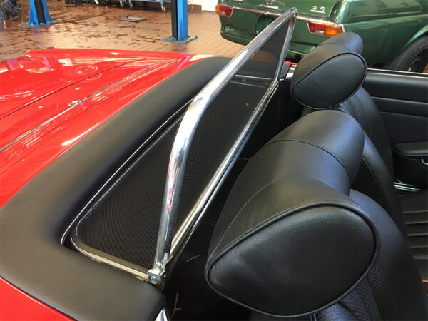 Exclusive wind deflector aluminum polished for Mercedes Benz W113 - Image 4