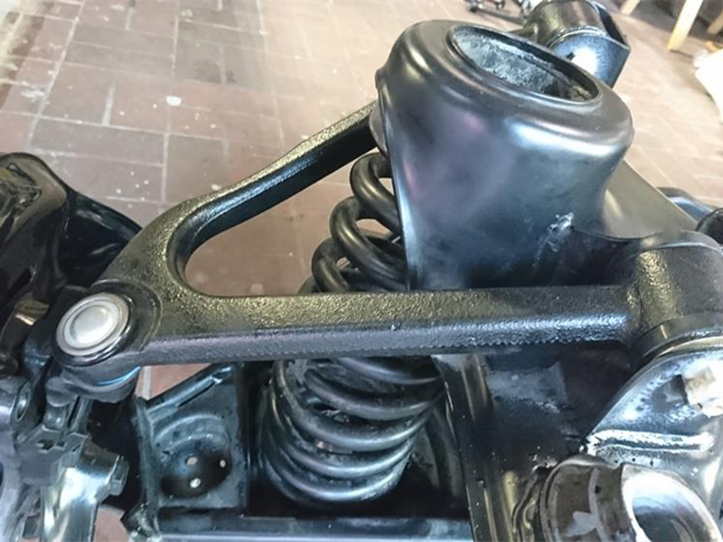 control arm without bearing at the top left for Mercedes R107 MOPF from 1985 - Image 6