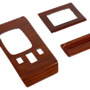 3 pcs. Switch console set zebra wood / real wood for Mercedes R107 up to 1981