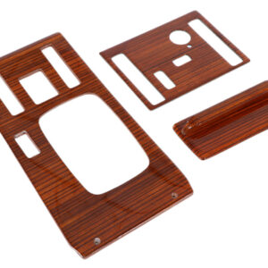 3 pcs. Switch console set zebra wood / real wood for Mercedes R107 up to 1981
