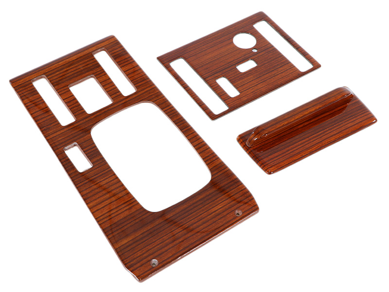 3 pcs. Switch console set zebra wood / real wood for Mercedes R107 up to 1981