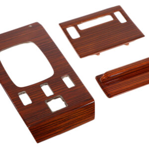 3 pcs. Switch console set zebra wood / real wood for Mercedes R107 up to 1981
