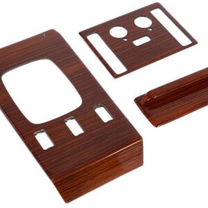 3-piece switch console set zebra wood / real wood for Mercedes R107 year 1981-1983