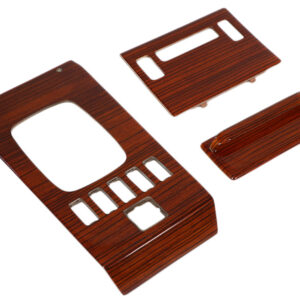 3 pcs. Switch console set zebra wood / real wood for Mercedes R107 year 1981-1985