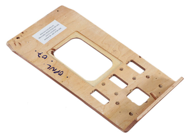 Zebrano wood / real wood switch board with 4 switches for Mercedes R107 85-89 - Image 2