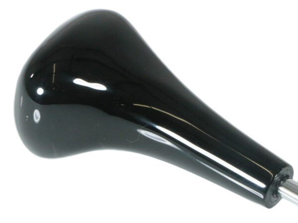 Real wood automatic gearshift lever in piano black for Mercedes R129 W124 W201 - Image 3