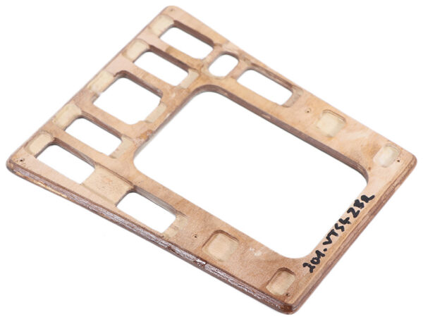 Zebrano wood / real wood switch board with 8 switches for Mercedes W201 89-93 - Image 2