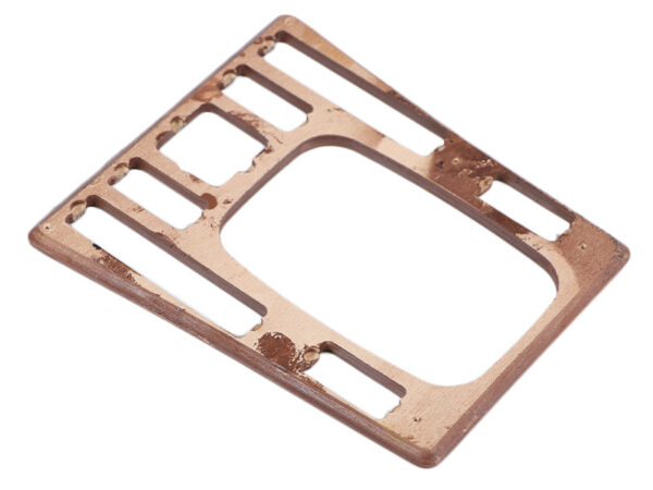 Burl wood / real wood control panel with 7 switches for Mercedes W201 82-89 - Image 2