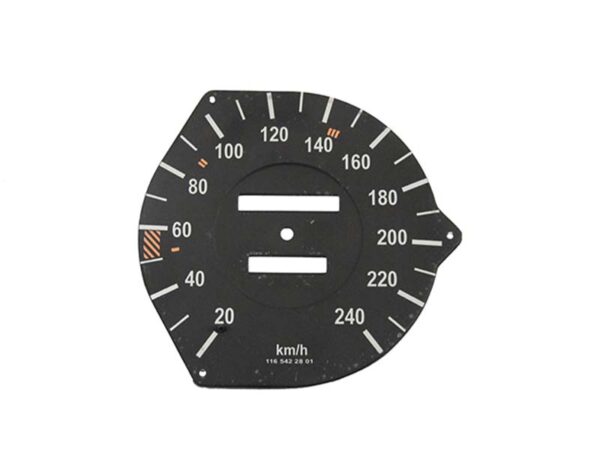 Km/h speedo dial for Mercedes R107 / W116 - Image 2