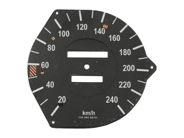 Km/h speedo dial for Mercedes R107 / W116 - Image 5