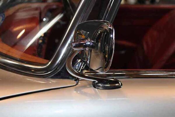Left chrome exterior mirror for Mercedes Benz W108 W110 W111 W113 Early - Image 4