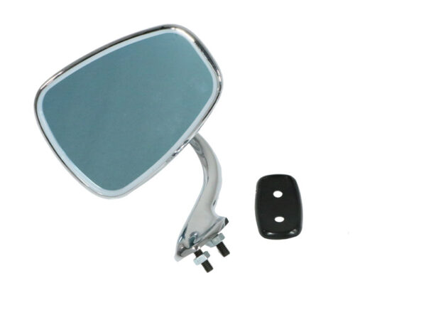 Chrome exterior mirror left with seal