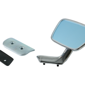 Exterior mirror set left with rubber & reinforcement for Mercedes W113 Late