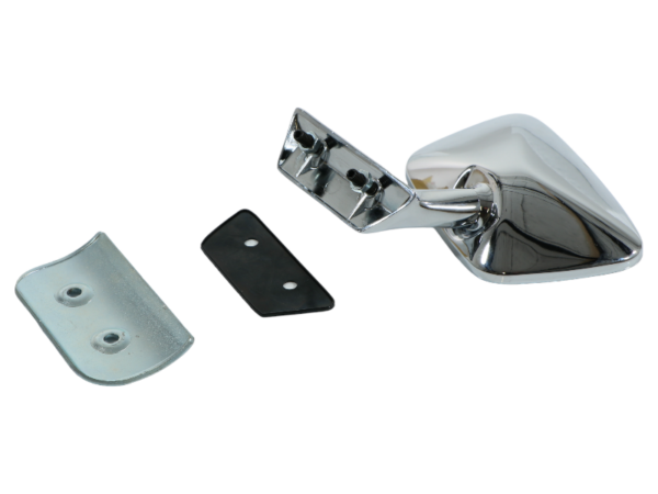 Exterior mirror set right with rubber & reinforcement for Mercedes W113 Late - Image 2