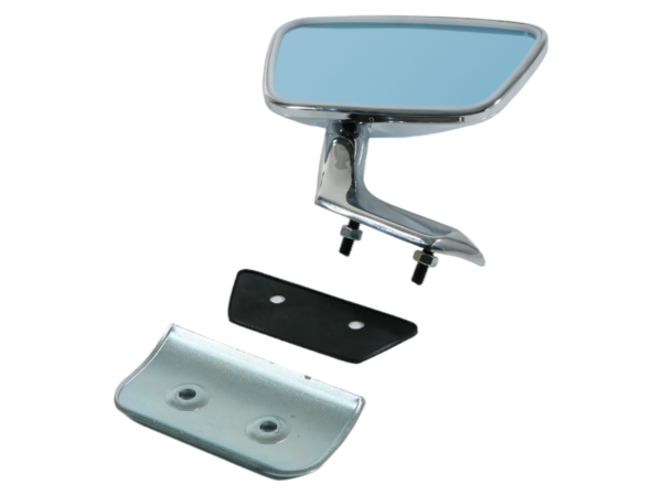 Exterior mirror set right with rubber & reinforcement for Mercedes W113 Late - Image 3