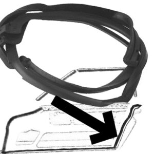 Right OEM door seal for Mercedes W113 Pagoda