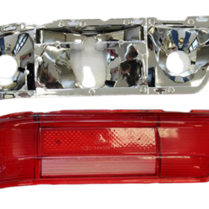 Rear light glass red/red with reflector for early Mercedes W111 W113 - left