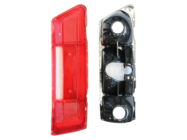 Rear light glass red/red with reflector for early Mercedes W111 W113 - left - Image 2