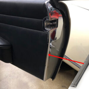 Rear surround for Mercedes W113 door panel right