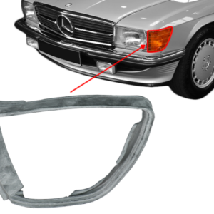 Seal on the front left turn signal for Mercedes R107