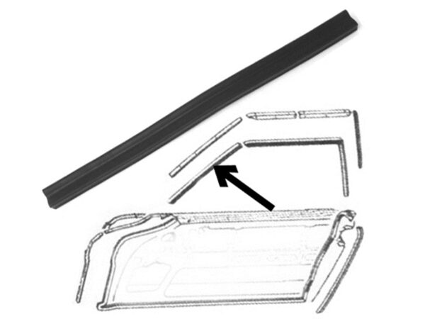 Left seal A-pillar window front for Mercedes W113 Pagoda - Image 4