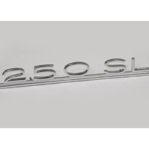 Lettering 250SL on the trunk lid for Mercedes W113