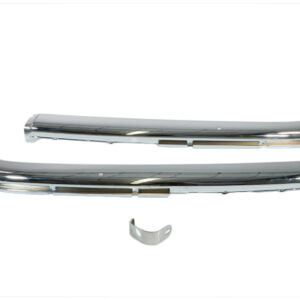 2-piece front chrome bumper trim set for Mercedes SL R107 with hole