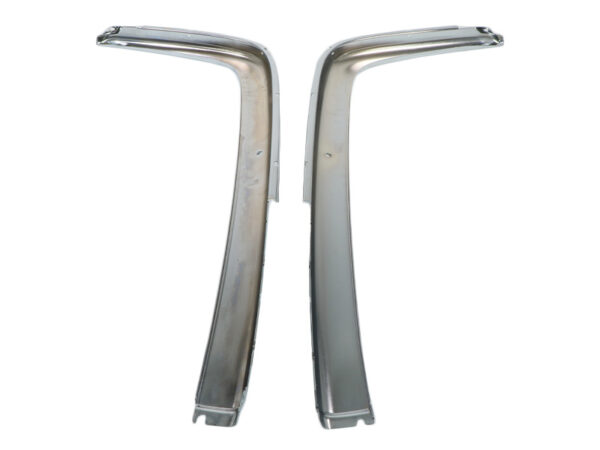 2-piece front chrome bumper trim set for Mercedes SL R107 with hole - Image 2