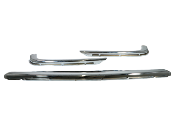 3-piece chrome shell set for rear Mercedes SL R107 bumper - Image 2