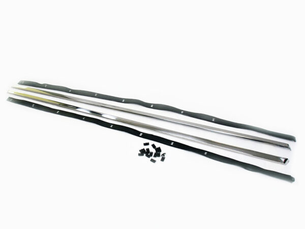 Sill trim set + fastening material for Mercedes SL R107
