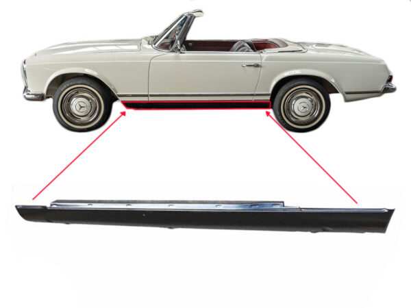 Right outer sill for Mercedes W113 Pagoda