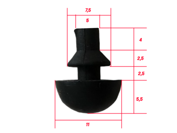 Recessed grip under the locking handle on the Mercedes W124 Cabrio right side Mopf - Image 3