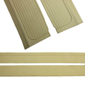 Rubber mat cream left and right for Mercedes R107 entry