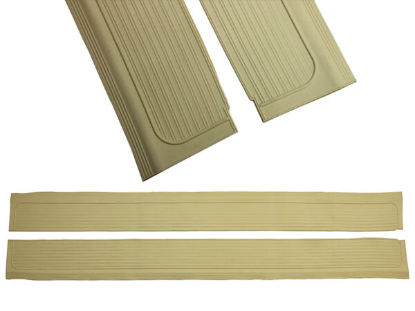 Rubber mat cream left and right for Mercedes R107 entry