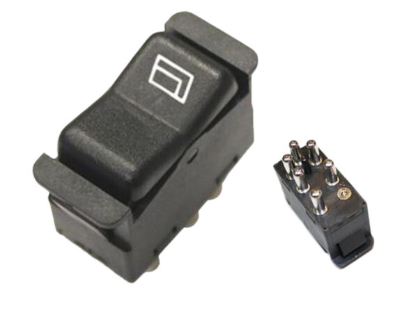 6-pin switch for electric windows Mercedes W123 W126- symbol on the left - Image 2