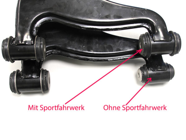 Front left lower control arm for Mercedes R129 W124 W201 without sports suspension - Image 3